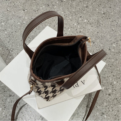 Women’s Shoulder Bag Houndstooth Pattern 7