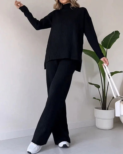 Zainab | Women's Lounge Set Ribbed Knit Relaxed Fit 4