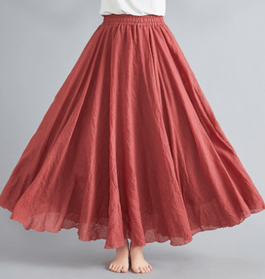 Variant image for Women's Maxi Skirt Lightweight Elegant Design-17