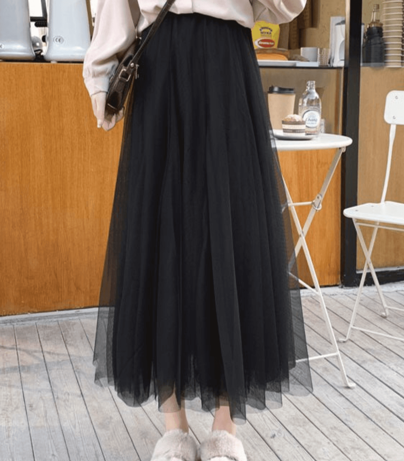 Variant image for Women's Ankle Length Tulle Skirt Layered Mesh-1